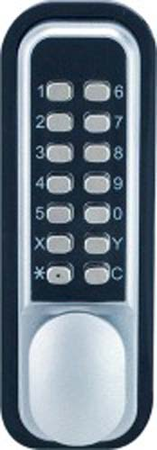 Verrou à code mécanique JOKEY série 900 ensemble serrure tubulaire pêne demi-tour - LOKOD - 48103-J