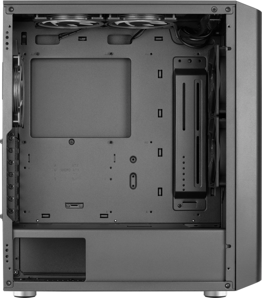 Boitier Moyen Tour ATX AeroCool Interstellar RGB avec panneau vitré (Noir)