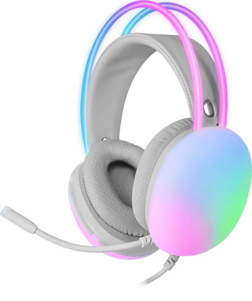 Casque Gamer filaire Mars Gaming MH-Glow RGB (Rose)