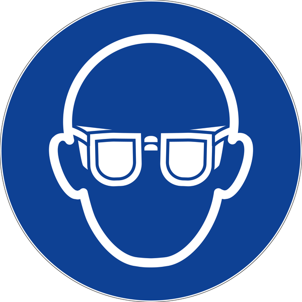 Panneaux d’obligations ronds 300mm ''Port de lunettes obligatoire'' - NOVAP - 4061603