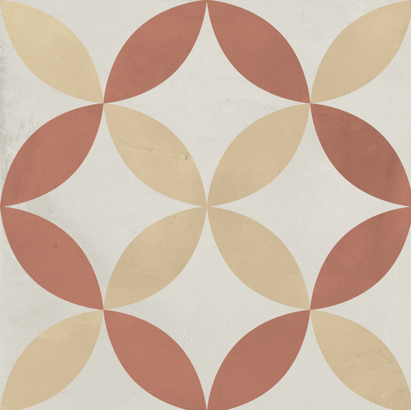 TERRA ART MIX T.C - 20x20 cm - Carrelage patchwork aspect ciment vieilli