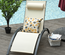 Bain de soleil design contemporain inclinable tétière