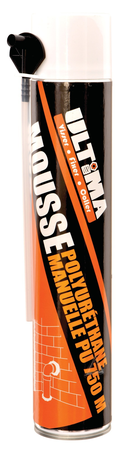 Mousse polyuréthane aérosol manuelle 750 ml - ULTIMA - 16090