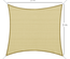 Voile d'ombrage carré sable