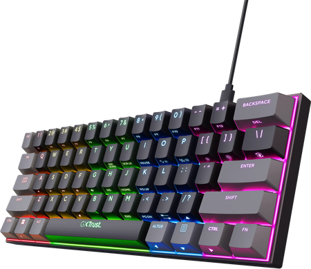 Clavier Gamer Trust GXT 867 Acira 60 Mini RGB (Noir)