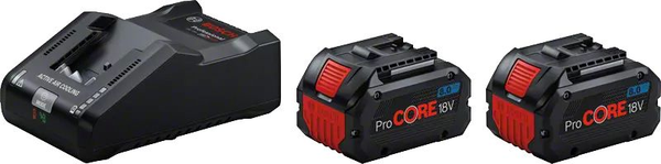 Starter kit 18V avec 2 batteries Procore 8Ah + chargeur GAL 18V-160 en boîte en carton - BOSCH - 1600A02T5P