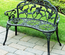 Banc de jardin 2 places style néo-rétro 100L x 54l x 78H cm