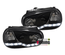 PHARES FEUX AVANTS LED DEVIL EYES NOIRS VOLKSWAGEN VW GOLF 4 (x13558)