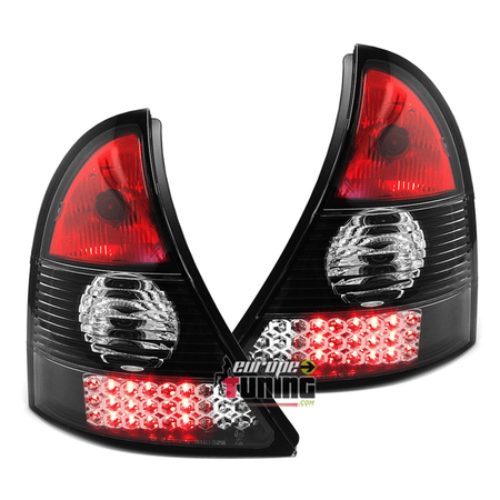 FEUX NOIRS A LED POUR RENAULT CLIO 2 / CLIO B / CLIO CAMPUS 2001-2012 (03775)