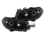 PHARES NOIRS FEUX ANNEAUX LED ANGEL EYES RENAULT MEGANE II PH I 2002-2006 (12183)