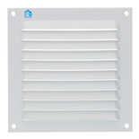 Grille à persienne 436 largeur 150mm hauteur 150mm époxy blanc RAL 9010 - RENSON - 16252