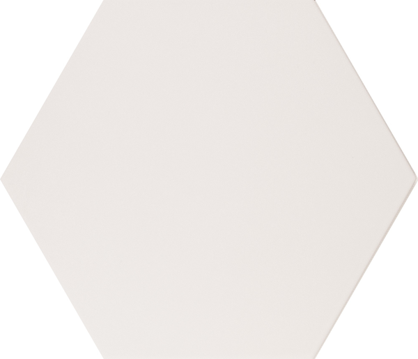 ALCHIMIA BIANCO - 26,6x23 CM - Carrelage hexagonal uni blanc mate