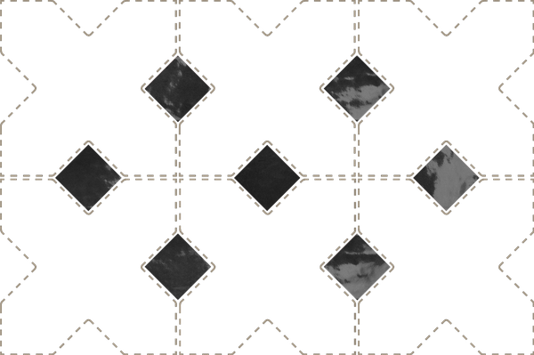 Taco KASBAH BLACK HAT - Cabochon BLACK HAT 3,4x3,4 cm