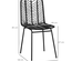 Lot de 2 chaises de jardin style colonial résine aspect rotin