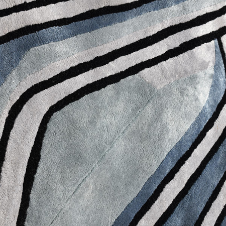 Tapis salon tufté main en laine CLIP ART Care&Fair