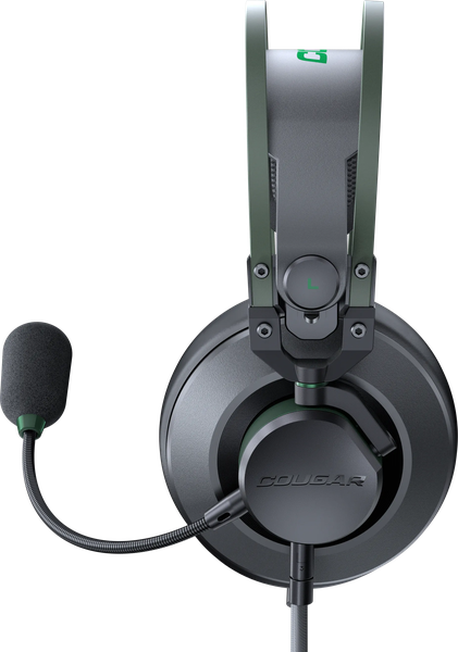 Casque Gamer filaire Cougar VM410 (Noir/Vert)
