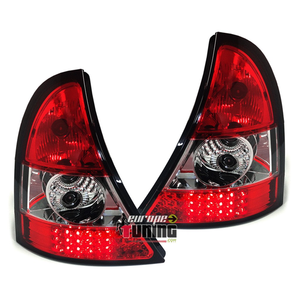 FEUX ROUGES A LED POUR RENAULT CLIO 2 / CLIO B / CLIO CAMPUS 2001-2012 (04207)