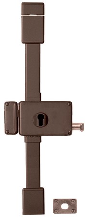 Serrure 3 points en applique HORGA gauche marron - FTH THIRARD - 047325