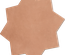 KASBAH STAR TERRACOTTA - Carrelage étoile à tacos 16,8x16,8 cm
