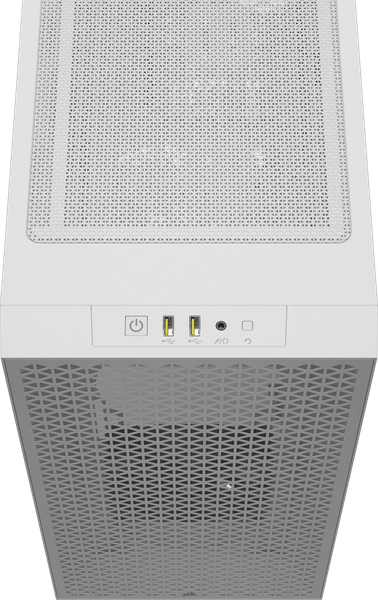 Boitier Moyen Tour ATX Corsair 3000D Airflow avec panneaux vitrés (Blanc)