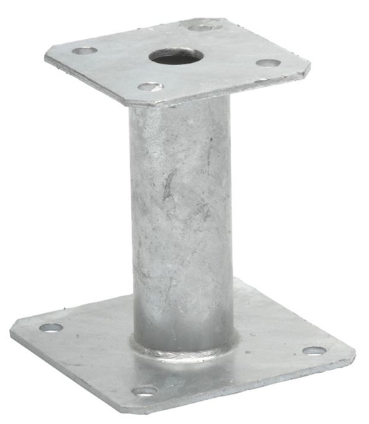 Pied de poteau fixe base 130x130x4mm hauteur 100mm - SIMPSON - PPA100