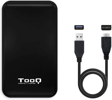 Boitier externe USB 3.1 TooQ TQE-2528 - S-ATA 2,5" (Noir)