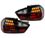 FEUX ROUGES NOIRS LEDS BANDES LIGHT BAR BMW SERIE 3 E90 BERLINE PHASE 1 05-08 (02811)