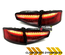 FEUX ROUGES A LED SEQUENTIELS DYNAMIQUES AUDI A4 B8 BERLINE PH2 A LED DE SERIE (05470)