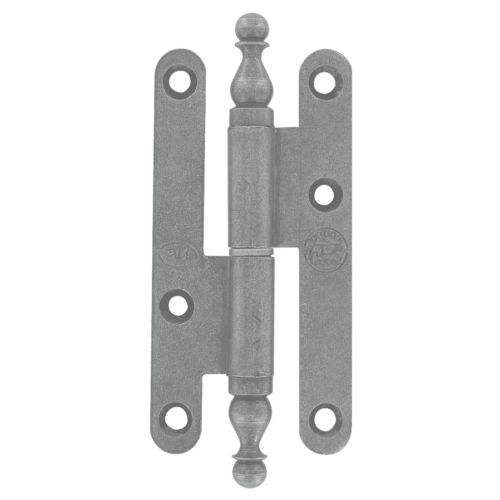 Paumelle à vase rustique 140x60mm gauche acier poli - BROS - 16ARG1461