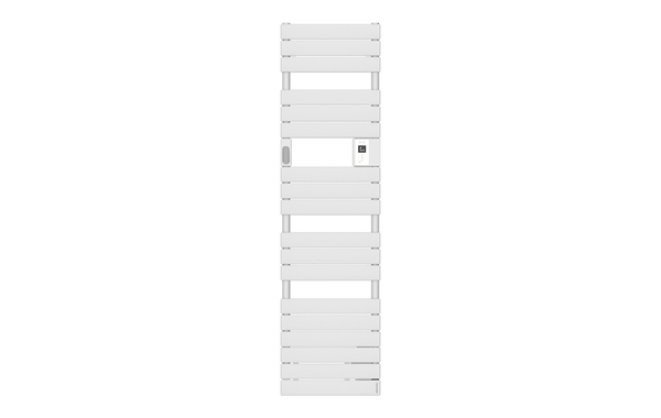 Sèche-serviettes électrique connecté sans soufflerie 500W ADÉLIS étroit digital blanc carat - ATLANTIC - 861919