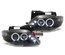 PHARES FEUX AVANTS ANGEL EYES NOIRS POUR CITROEN XSARA (12117)