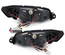 PHARES FEUX AVANTS NOIRS DEVIL EYES CLIGNOTANTS LED PEUGEOT 306 PHASES 2 et 3 (13900)