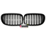GRILLES CALANDRES SPORT NOIR DOUBLES LAMES BMW SERIE 7 F01 F02 2008-2016 (05124)