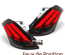 FEUX ROUGES NOIRS BANDES CELIS  ET LED LOOK PACK SPORT SUZUKI SWIFT II 2010-2017 (05459)