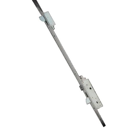 Serrure à larder 3 points pêne demi tour TREPPER axe 25mm avec têtière - CORNI - D83025SCA24U850