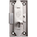 Serrure espagnolette 80x50mm axe 30mm longueur du canon 12mm droite finition fer - DEVISMES - SPS12383-004-D