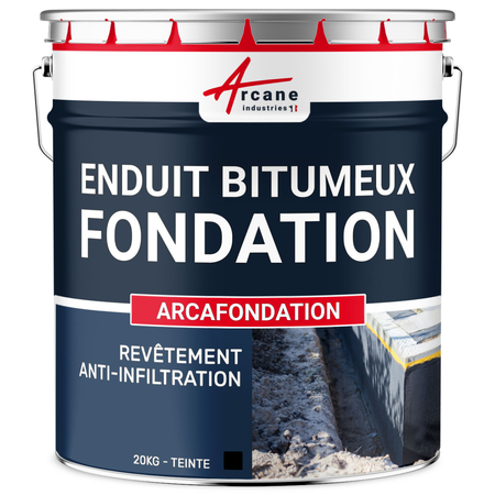 Enduit bitumeux étanchéité fondation | ARCAFONDATION | Maison Etanche