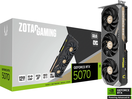 Carte Graphique Zotac Gaming GeForce RTX 5070 Solid OC