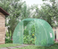 Serre de jardin tunnel 4,5 m² porte, 2 fenêtres vert