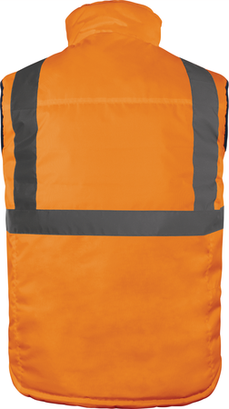Gilet sans manche réversible HV orange/bleu marine TS - DELTA PLUS - FIDJ3HVORPT