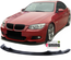 SPOILER AVANT NOIR POUR PARE CHOCS SPORT BMW SERIE 3 E92 E93 PH2 10-14 (05603)
