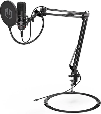 Microphone Endorfy Solum avec bras de montage (Noir)