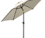 Parasol inclinable de jardin Ø 2,7 m alu. polyester