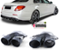 DOUBLES SORTIES RONDES ECHAPPEMENT NOIRES SPORT PACK AMG E53 MERCEDES CLASSE E W213 (05476)