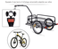Remorque de vélo en acier