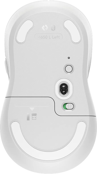 Souris sans fil Logitech Signature M650 L pour gaucher (Blanc)