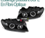 PHARES NOIRS ANGEL EYES ANNEAUX CCFL FEUX BMW E46 COUPE CABRIO 03-07 PH2 (02834)