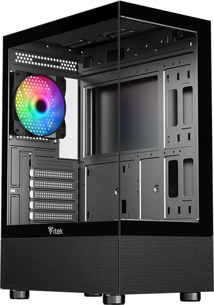 Boitier Moyen Tour ATX iTek Showbui 33 RGB avec panneaux vitrés (Noir)