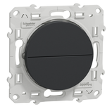 Bouton poussoir ODACE anthracite à 2 boutons montée/descente pour volet - SCHNEIDER - S540207