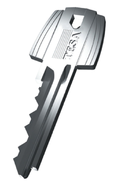 Verrou tubulaire double entrée à axe réglable 60-70mm chrome mat - TESA - 517U0CM